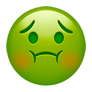 Emoji 🤢 Faccina Nauseata su Apple iOS 13.2.