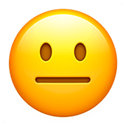 😐 Emoji Cara Neutral en Apple iOS 13.2.