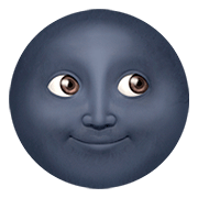 Emoji 🌚 Faccina Luna Nuova su Apple iOS 13.2.