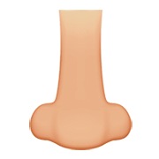 Emoji 👃🏼 Naso: Carnagione Abbastanza Chiara su Apple iOS 13.2.