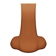 👃🏾 Emoji Nariz: Pele Morena Escura na Apple iOS 13.2.