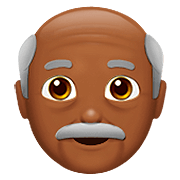 👴🏾 Emoji Anciano: Tono De Piel Oscuro Medio en Apple iOS 13.2.