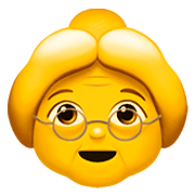👵 Emoji ältere Frau Apple iOS 13.2.