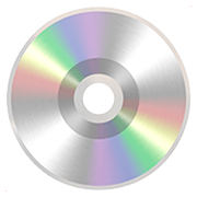 Émoji 💿 CD sur Apple iOS 13.2.