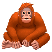 🦧 Emoji Orangután en Apple iOS 13.2.