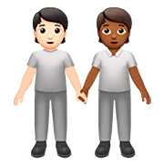 🧑🏻‍🤝‍🧑🏾 Emoji Dos Personas Dándose La Mano: Tono De Piel Claro, Tono De Piel Oscuro Medio en Apple iOS 13.2.
