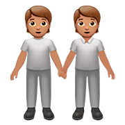 🧑🏽‍🤝‍🧑🏽 Emoji Dos Personas Dándose La Mano: Tono De Piel Medio en Apple iOS 13.2.