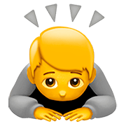 Emoji 🙇 Persona Che Fa Un Inchino Profondo su Apple iOS 13.2.