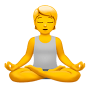 Émoji 🧘 Personne Dans La Posture Du Lotus sur Apple iOS 13.2.