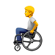 🧑‍🦽 Emoji Persona en silla de ruedas manual en Apple iOS 13.2.