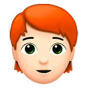 Emoji 🧑🏻‍🦰 Persona: Carnagione Chiara E Capelli Rossi su Apple iOS 13.2.
