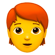 🧑‍🦰 Emoji Persona: pelo rojo en Apple iOS 13.2.