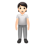 Émoji 🧍🏻 Personne Debout : Peau Claire sur Apple iOS 13.2.