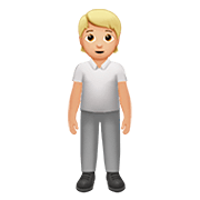 🧍🏼 Emoji stehende Person: mittelhelle Hautfarbe Apple iOS 13.2.