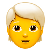 🧑‍🦳 Emoji Pessoa: Cabelo Branco na Apple iOS 13.2.