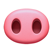Emoji 🐽 Naso Da Maiale su Apple iOS 13.2.
