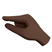 🤏🏿 Emoji Mão Beliscando: Pele Escura na Apple iOS 13.2.