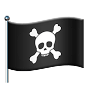 🏴‍☠️ Emoji Bandera Pirata en Apple iOS 13.2.
