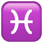 Emoji ♓ Segno Zodiacale Dei Pesci su Apple iOS 13.2.