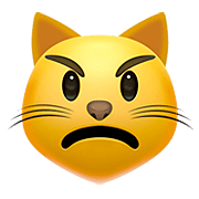 😾 Emoji Gato Enfadado en Apple iOS 13.2.