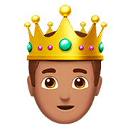 Émoji 🤴🏽 Prince : Peau Légèrement Mate sur Apple iOS 13.2.