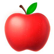 Émoji 🍎 Pomme Rouge sur Apple iOS 13.2.