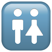 Émoji 🚻 Panneau Toilettes sur Apple iOS 13.2.