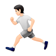 🏃🏻 Emoji Persona Corriendo: Tono De Piel Claro en Apple iOS 13.2.