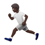 Emoji 🏃🏿 Persona Che Corre: Carnagione Scura su Apple iOS 13.2.