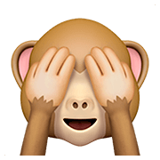 🙈 Emoji sich die Augen zuhaltendes Affengesicht Apple iOS 13.2.
