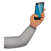 Émoji 🤳🏽 Selfie : Peau Légèrement Mate sur Apple iOS 13.2.