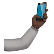 🤳🏿 Emoji Selfie: dunkle Hautfarbe Apple iOS 13.2.