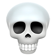 Émoji 💀 Crâne sur Apple iOS 13.2.