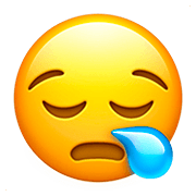 😪 Emoji schläfriges Gesicht Apple iOS 13.2.