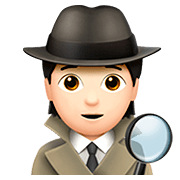 Emoji 🕵🏻 Detective: Carnagione Chiara su Apple iOS 13.2.