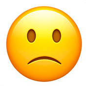Emoji 🙁 Faccina Leggermente Imbronciata su Apple iOS 13.2.