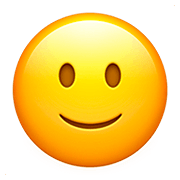 Emoji 🙂 Faccina Con Sorriso Accennato su Apple iOS 13.2.