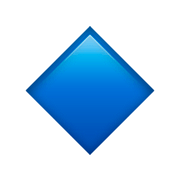 🔹 Emoji Rombo Azul Pequeño en Apple iOS 13.2.