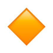 🔸 Emoji Rombo Naranja Pequeño en Apple iOS 13.2.