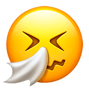 🤧 Emoji Cara Estornudando en Apple iOS 13.2.