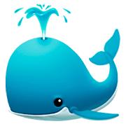 Emoji 🐳 Balena Che Spruzza Acqua su Apple iOS 13.2.