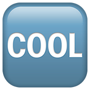 Emoji 🆒 Pulsante COOL su Apple iOS 13.2.
