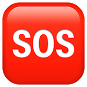 Emoji 🆘 Pulsante SOS su Apple iOS 13.2.