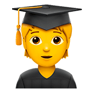 🧑‍🎓 Emoji Estudiante en Apple iOS 13.2.