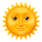 Emoji 🌞 Faccina Sole su Apple iOS 13.2.
