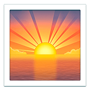 🌅 Emoji Sonnenaufgang über dem Meer Apple iOS 13.2.