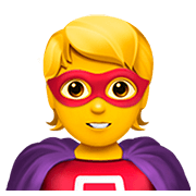 Emoji 🦸 Supereroe su Apple iOS 13.2.
