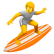 🏄 Emoji Persona Haciendo Surf en Apple iOS 13.2.