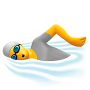 🏊 Emoji Persona Nadando en Apple iOS 13.2.