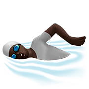 Emoji 🏊🏿 Persona Che Nuota: Carnagione Scura su Apple iOS 13.2.